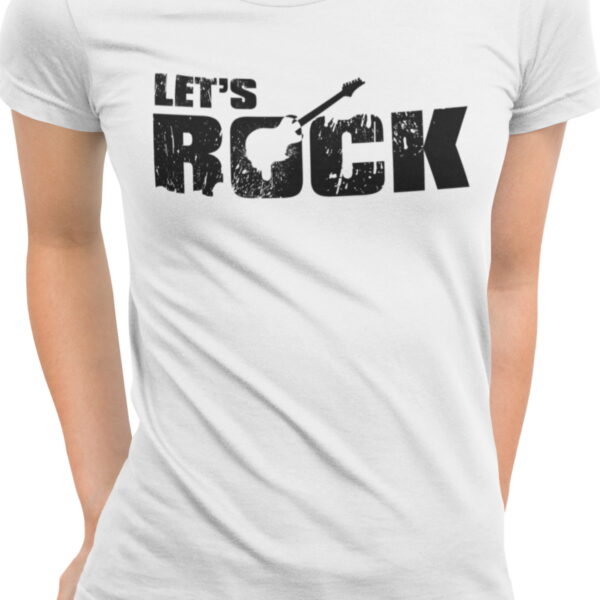 Let's Rock | dámské bavlněné tričko, různé barvy