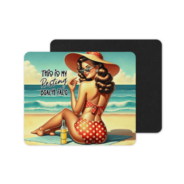 Retro Beach Girl série | stylová podložka pod myš s obrázkem, více motivů