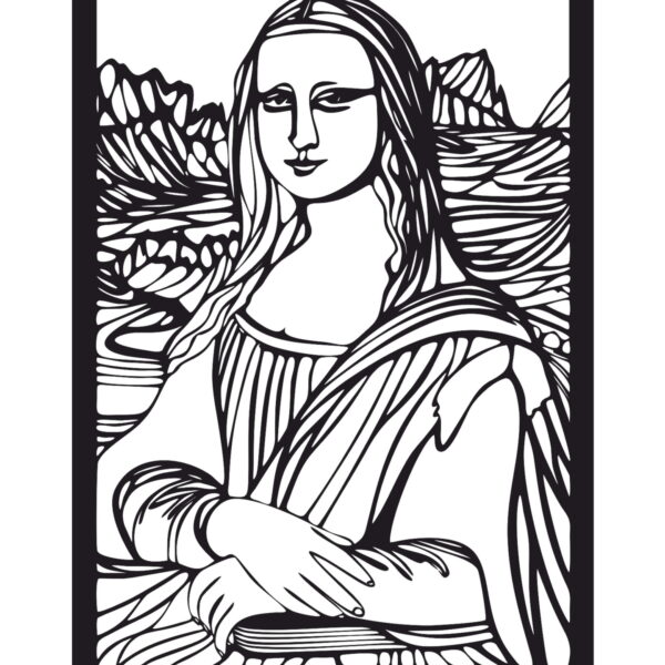 Mona Lisa #1 | samolepka na zeď, různé rozměry