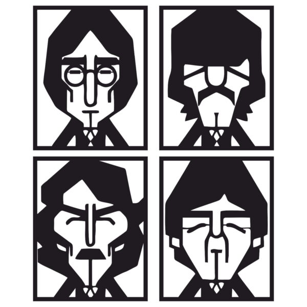 The Beatles #2 | samolepka na zeď, různé rozměry