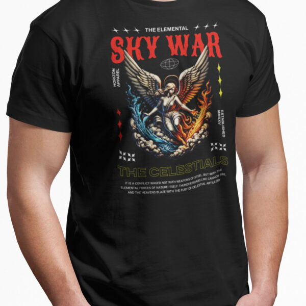 Sky War | pánské bavlněné tričko