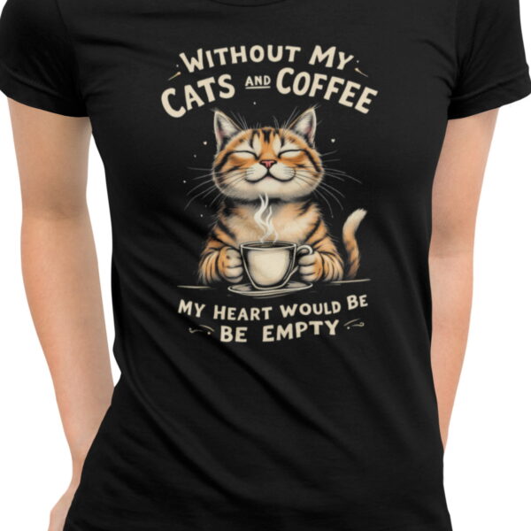 Cats & Coffee #1 | dámské bavlněné tričko