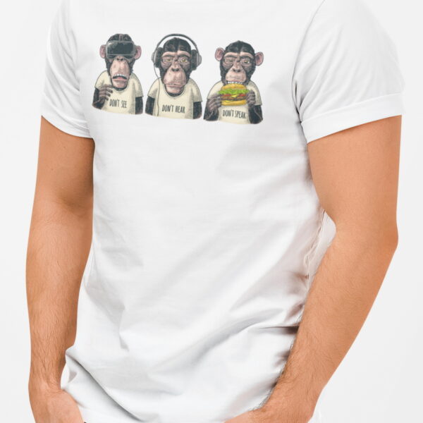 Tři moudré opice | pánské bavlněné tričko