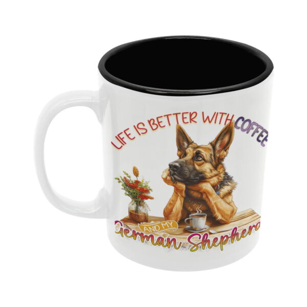 Coffee & Německý ovčák | keramický hrnek 330ml, různé barvy