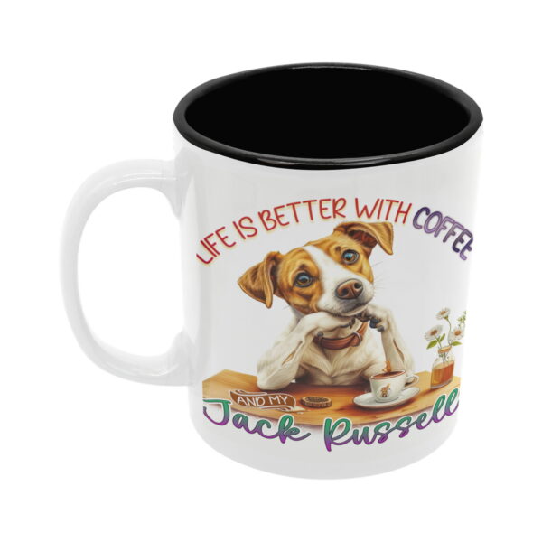 Coffee & Jack Russell | keramický hrnek 330ml, různé barvy
